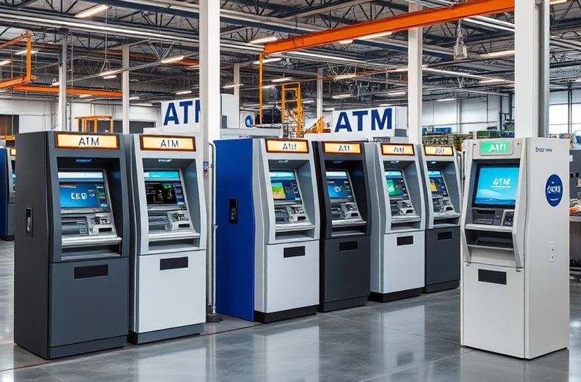 Línea de producción de terminales de autoservicio