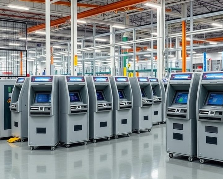 Línea de producción de terminales de autoservicio